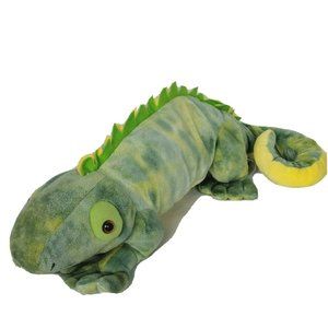 stuffed green lizard